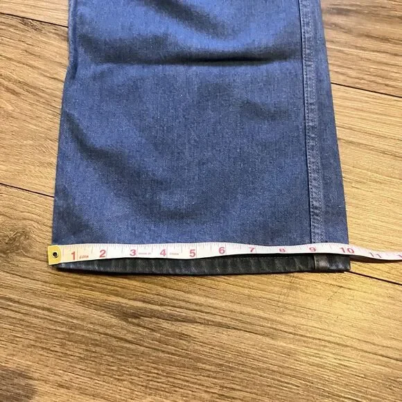 Rare Vintage 70's Retro Wide Leg Levi’s High Waist Indigo Jeans Size 28 - Picture 9 of 15